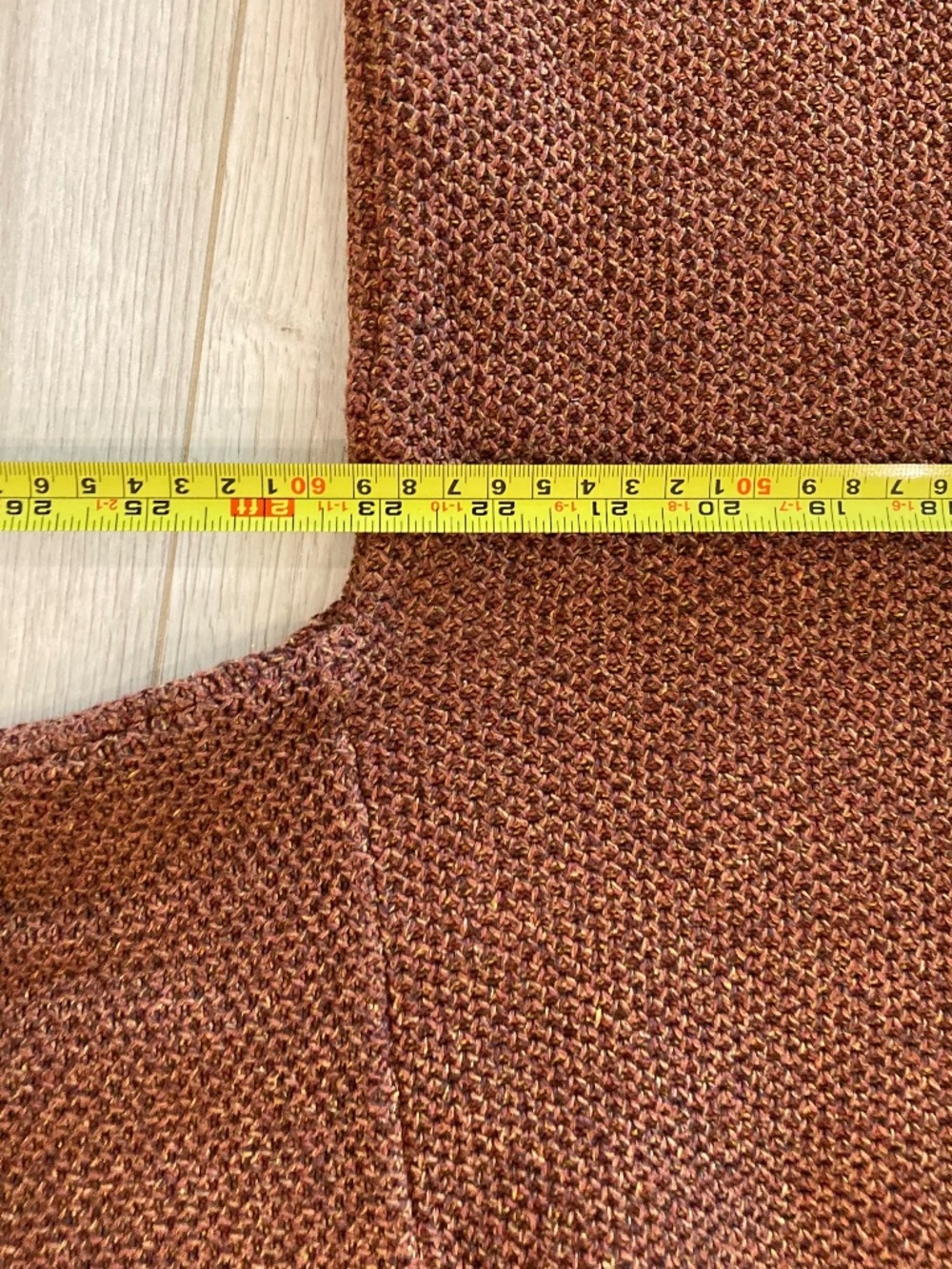 St. John's Bay Size Large Rust Brown Cotton Blend Crewneck Knit Sweater - Picture 8 of 8